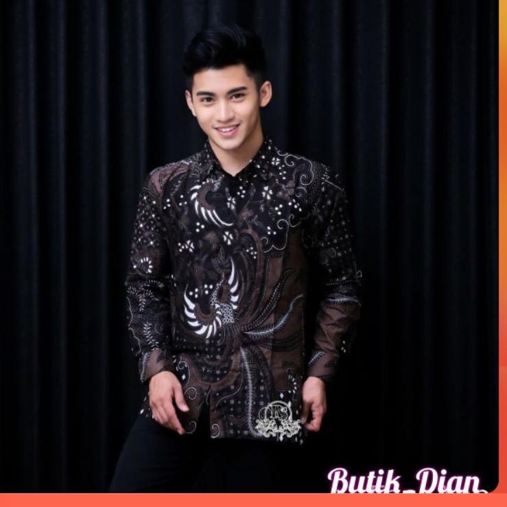 "KSG.26Au22c" [BUTIK DIAN] NEW ARRIVAL DISTRO BATIK PRIA BORDIR SOGAN HRB026 BATIKAF NOTOARTO BATIK 