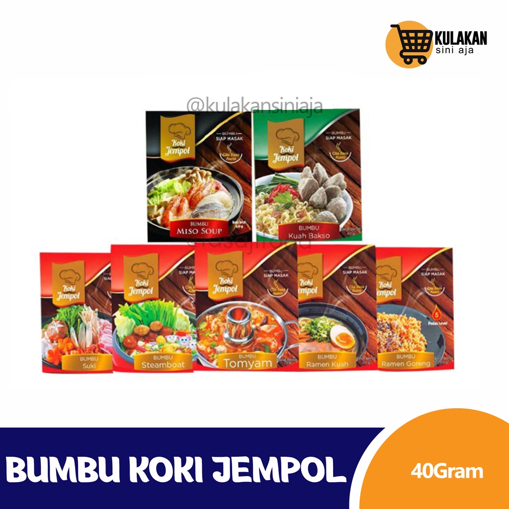 

Bumbu KOKI JEMPOL ( Tomyam, Steamboat, Suki, Ramen, Bakso )