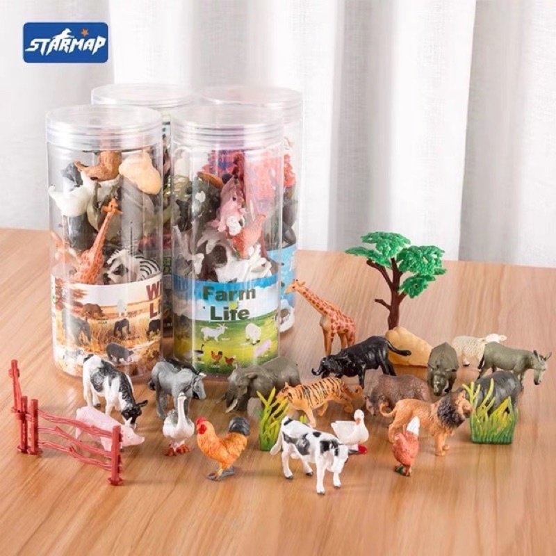 miniature animal figurine simulation toys pretend plays learning about animal