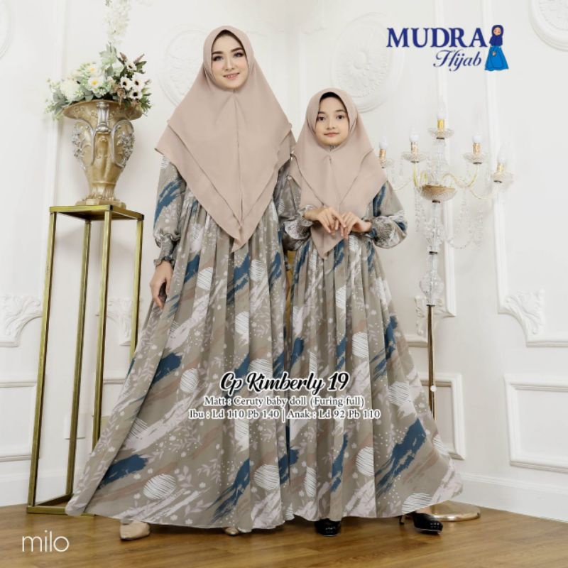 Set syari Anak Kimberly kids Setelan Gamis Syari Anak