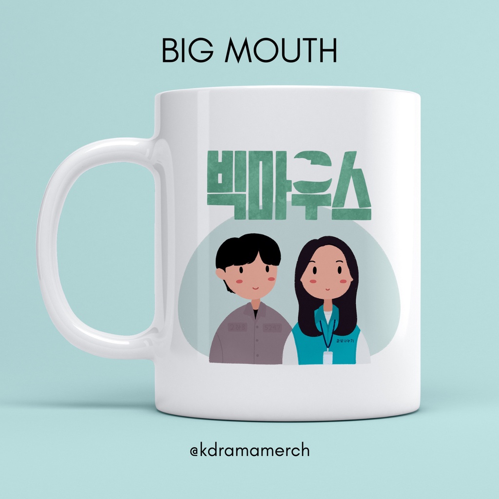 BIG MOUTH MUG DRAMA KOREA / BIG MOUSE GELAS / DRAMA KOREA FANKIT / DRAKOR / MUG KERAMIK / KDRAMA / K