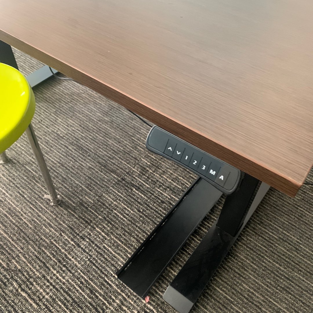 jual meja naik turun meja otomatis dual motor adjustable desk meja