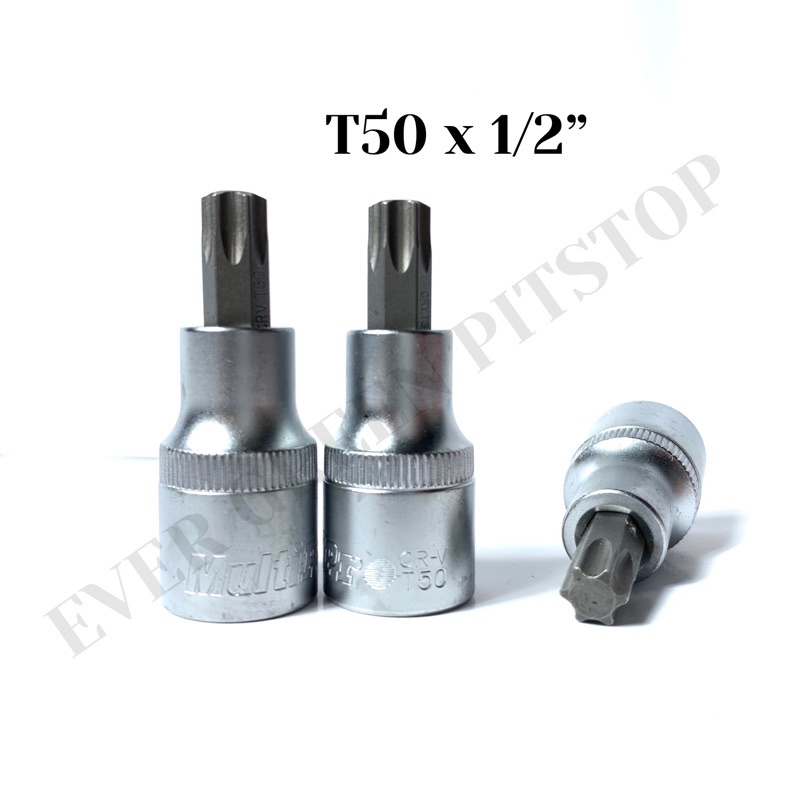 Mata Kunci Sok Bintang T50 Obeng Ketok Gedor Multipro T 50 1/2 inch 55 mm Pendek Kembang Bunga