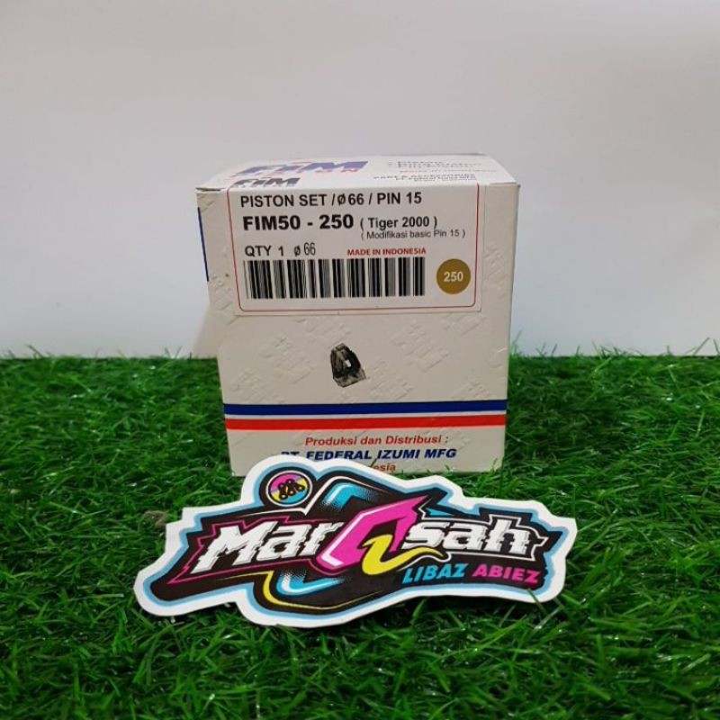 Piston fim50 tiger set ring piston fim tiger 63.5 64 64.5 65 65.5 66 66.5 dan pen seker marqsah racing-Diameter 66