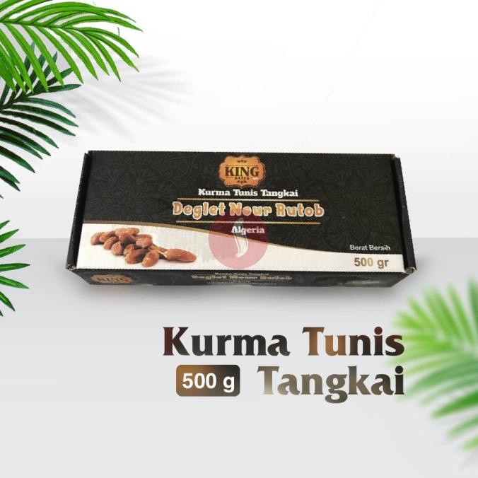 

,,,,,,,] Kurma Tunis Tangkai Ruthob Deglet Nour 500GR - Tekstur Empuk