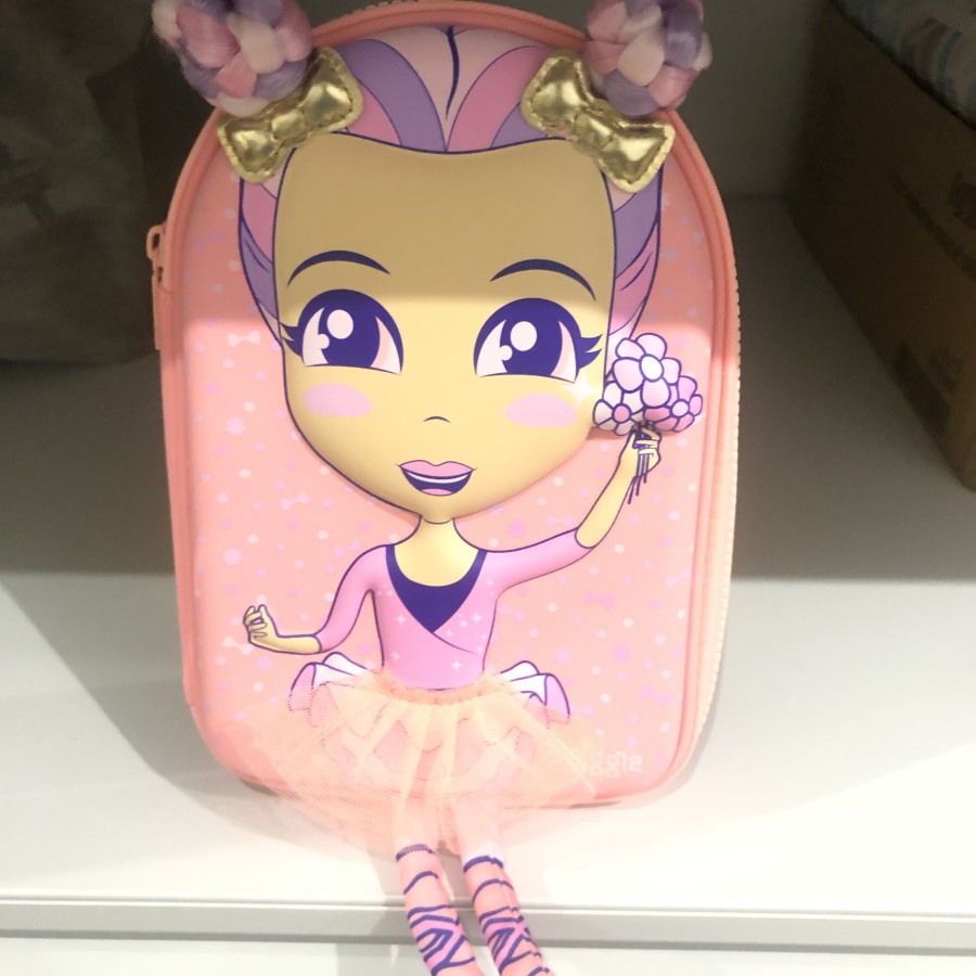 

1 pcs SMIGGLE PENCIL CASE HARDTOP DOLLY SQUAD BALLERINA
