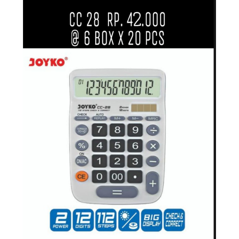 

CC 28 Joyko Kalkulator