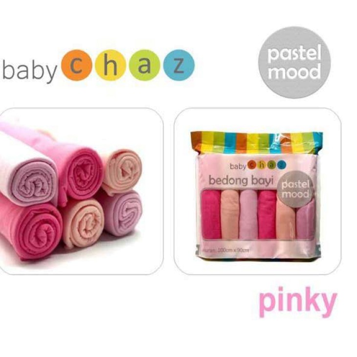 Baby Chaz Bedong Bayi Warna Pastel Polos Isi 6