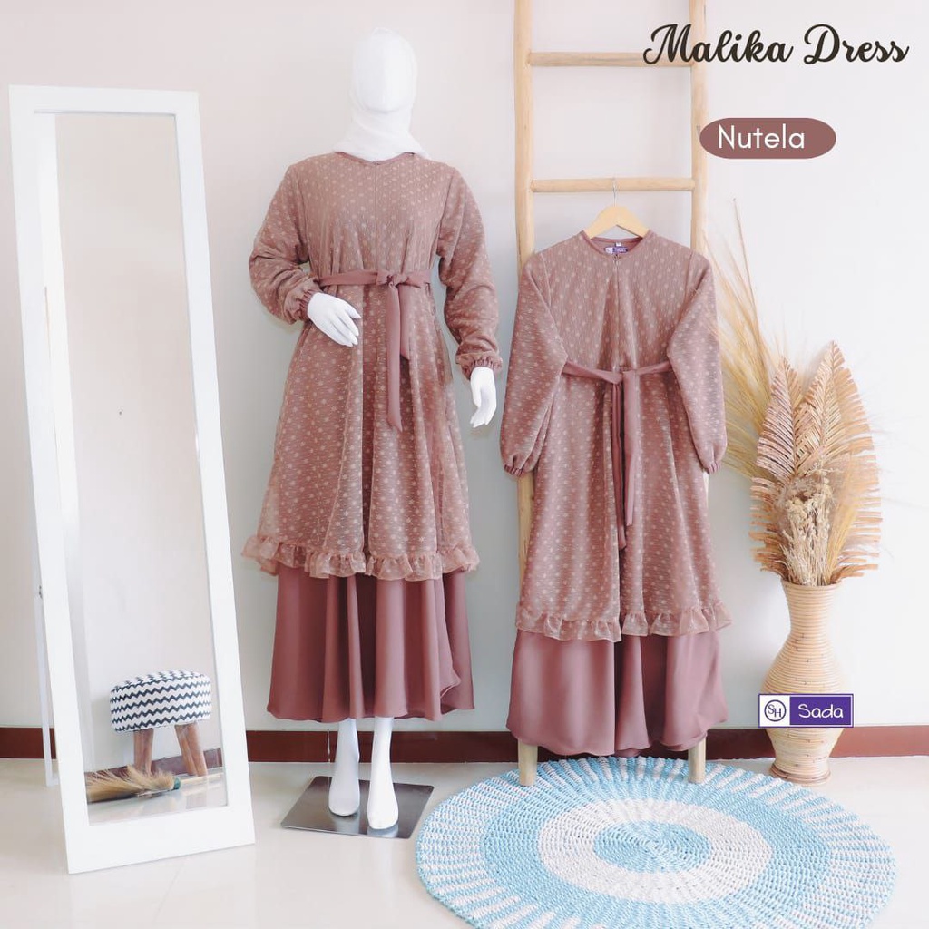 Malika dress | Zoya dress | by Sada SH | gamis fenomenal syari | gamis pesta | gamis brukat | busui friendly