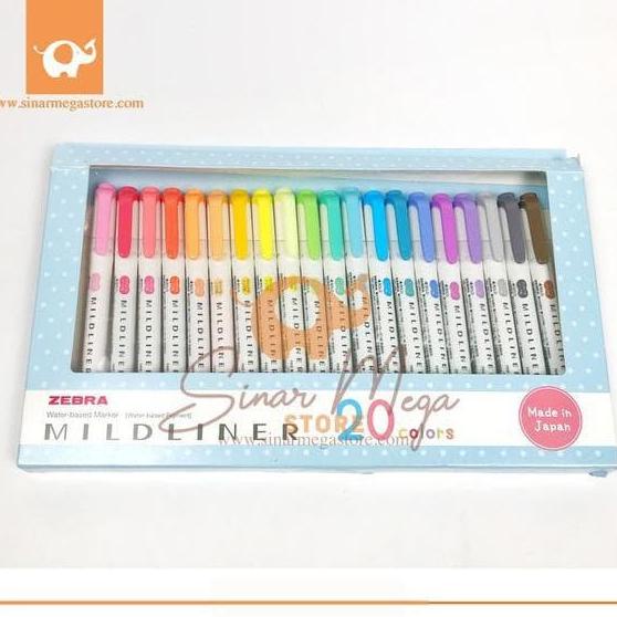 

Zebra Mildliner Set isi 20 (Double-Sided Highlither)