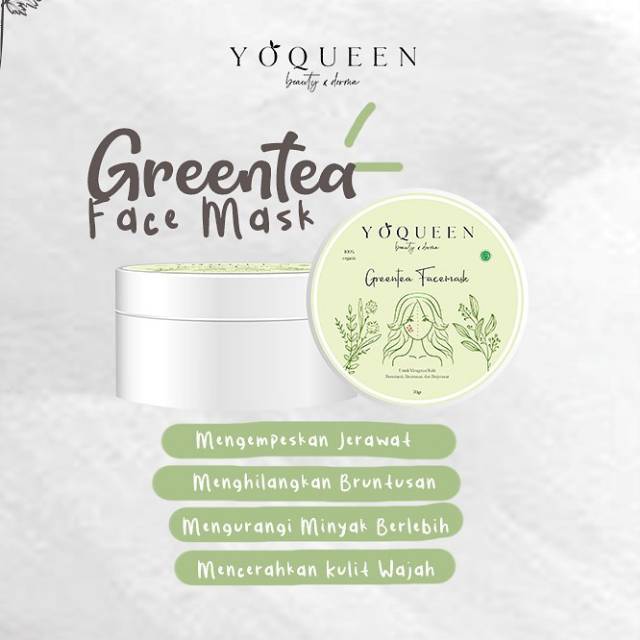 Free Spatula Kuas Masker Greentea Yoqueen Beauty Indonesia