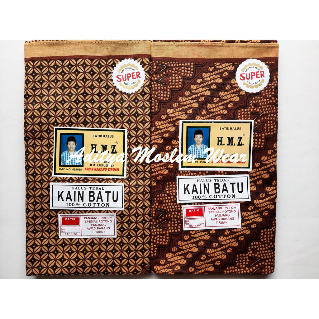 Kain Panjang HMZ / Samping Kebat Panjang / Jarik Batik / Kain Batu / Batik Tulis Katun Solo Premium