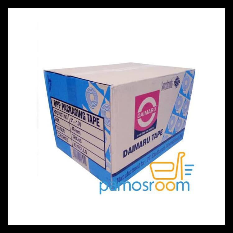 

Terlaris Promo Gila 100 Dus Lakban Daimaru Bening 90 Yard 2 Inch .1 Dus @72Roll Promo