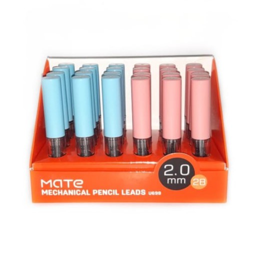 ISI PENSIL MEKANIK 2B 2.0 MM DELI U699 PENCIL LEAD MECHANIC PENCIL ISI 6 PCS BAGUS BERKUALITAS