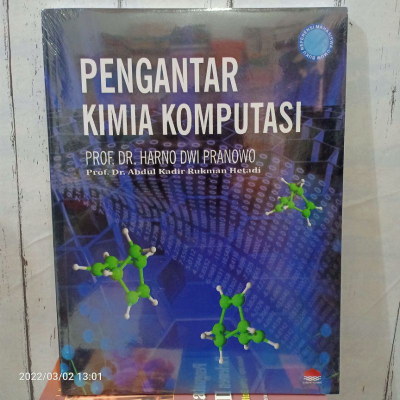 Jual Original Buku Pengantar Kimia Komputasi Buku Referensi Mahasiswa Umum Karangan By Prof Dr 8831