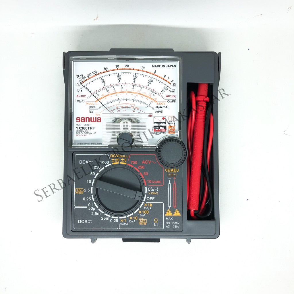 Multi Tester Avometer Multimeter Analog SANWA YX360TRF ORI