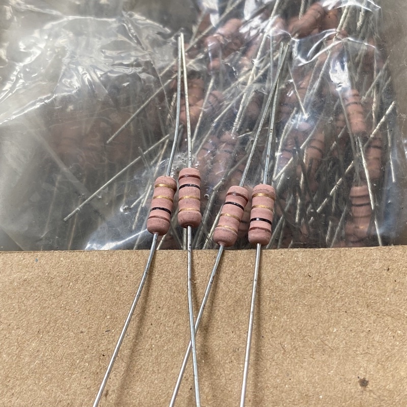 resistor 1 ohm 1watt coklat original japan bodi kecil ready