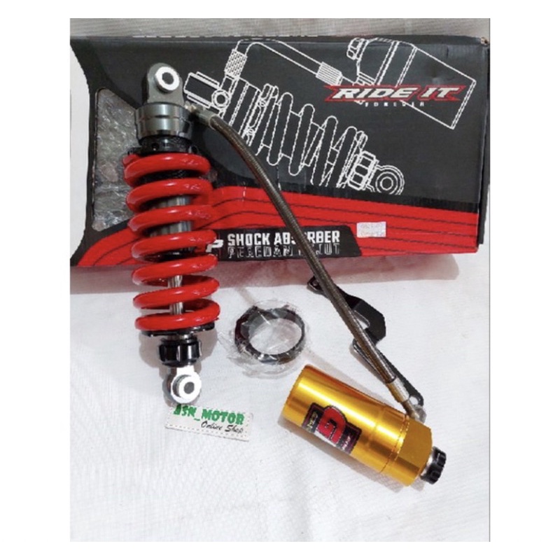 Monoshock Ride It 103 Ninja 150 R Ninja 150 RR Tabung Pisah Fleksible PNP- Charmoto