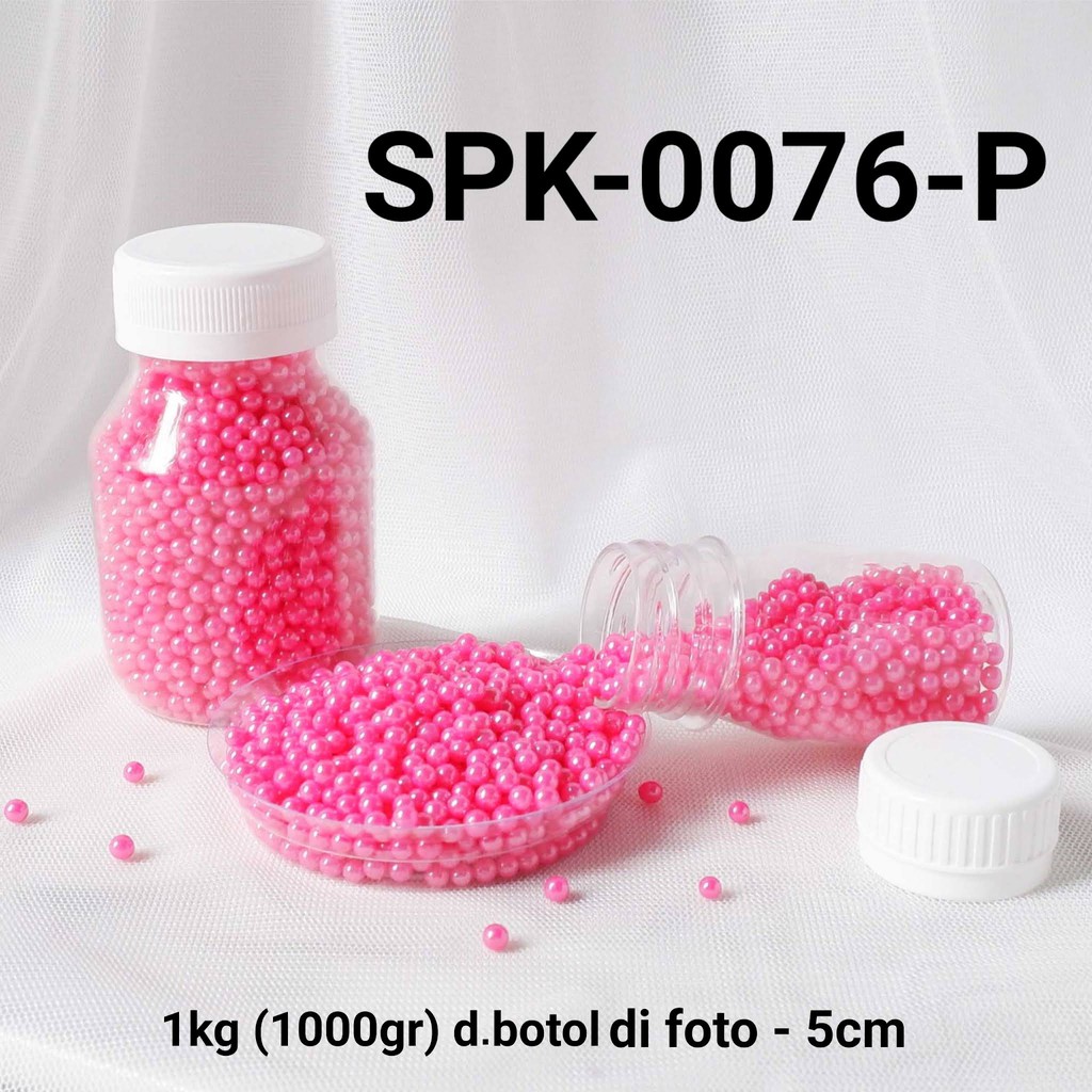 

SPK-0076-P Sprinkles sprinkle sprinkel 1kg 1 kg kilo mutiara pink yamama baking grosir murah sprinkles cake dekorasi mutiara trimit decoration story sprinklestory sprinklesstory sprinkle story yamama baking