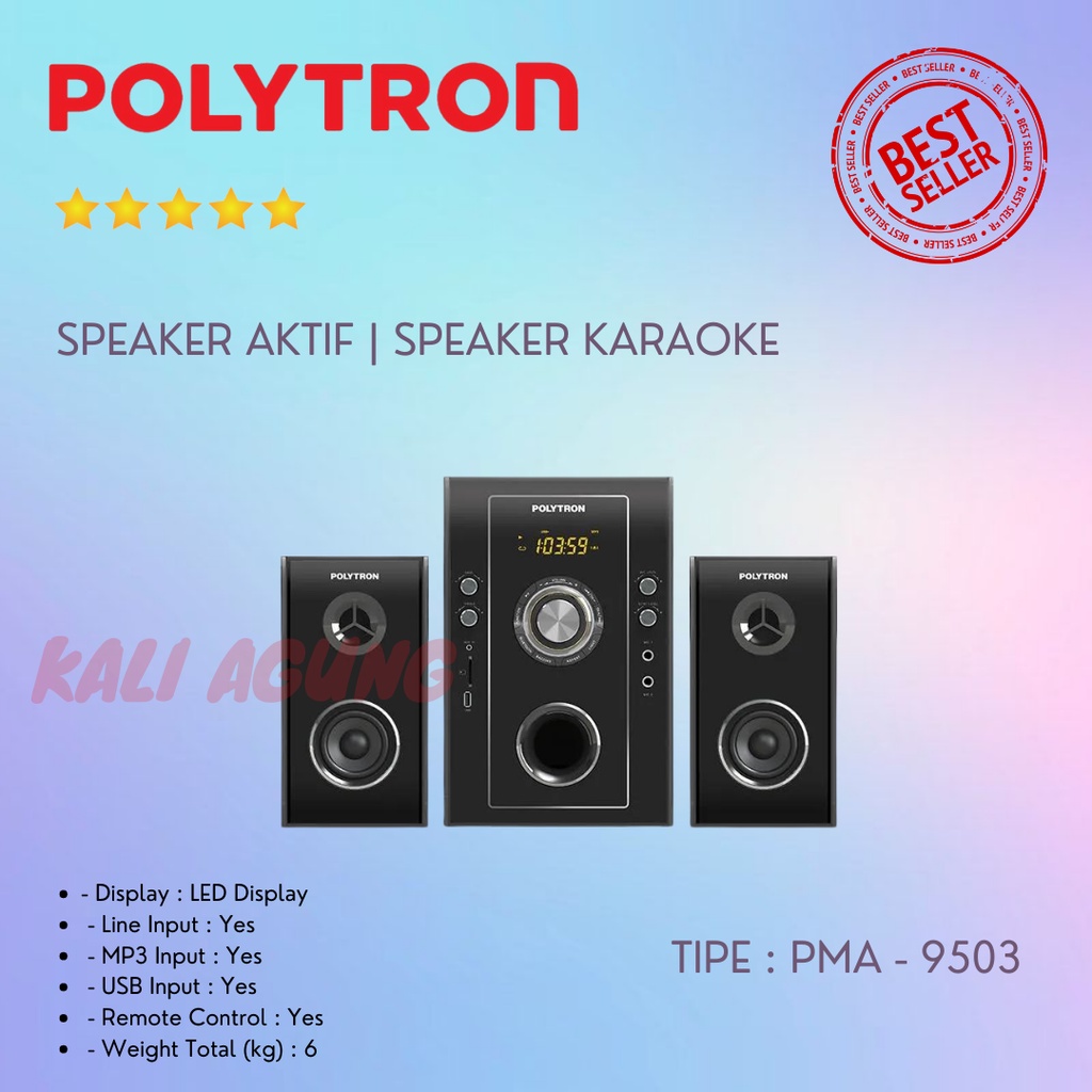 SPEAKER AKTIF POLYTRON PMA 9503 - BISA GOSEND