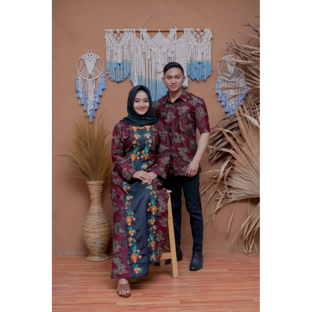 COUPLE GAMIS BATIK BATIK COUPLE MODERN