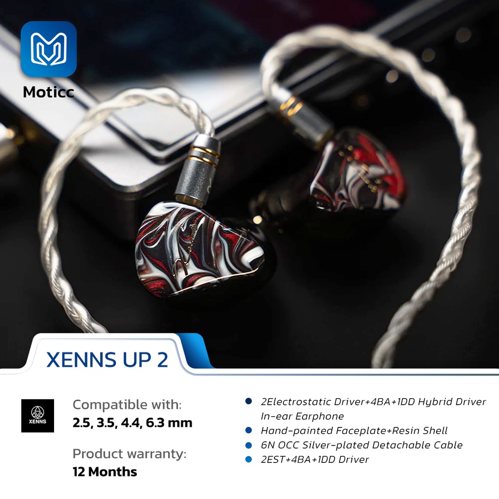 Mangird XENNS UP 2 Electrostatic Driver+4BA+1DD Hybrid Driver Earphone