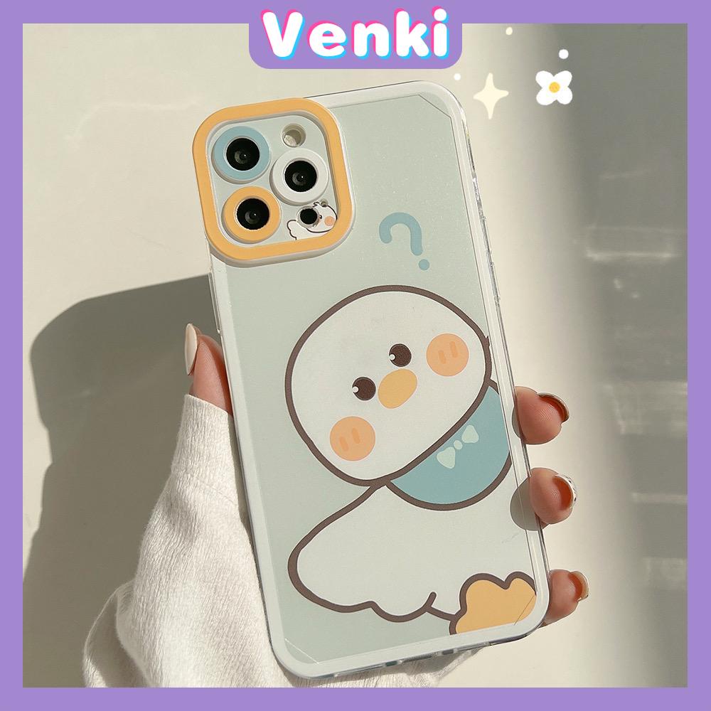 iPhone Case Silicone Soft Case Clear Case Square Edge Angel Eye Cat Eye Pupil Eye Full Coverage Camera Protection Shockproof Case Duck Cartoon Cute Style For iPhone 13 Pro Max iPhone 12 Pro Max iPhone 11 Pro Max iPhone 7 Plus iPhone XR XS MAX 12 Pro 7