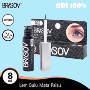 ✨SHASYA✨  BRASOV (✔️BPOM) Lem Bulu Mata HITAM TRASNPARANT 8ml ( eyelash glue putti ) BRASOV Eyelash Adhesive Waterproof