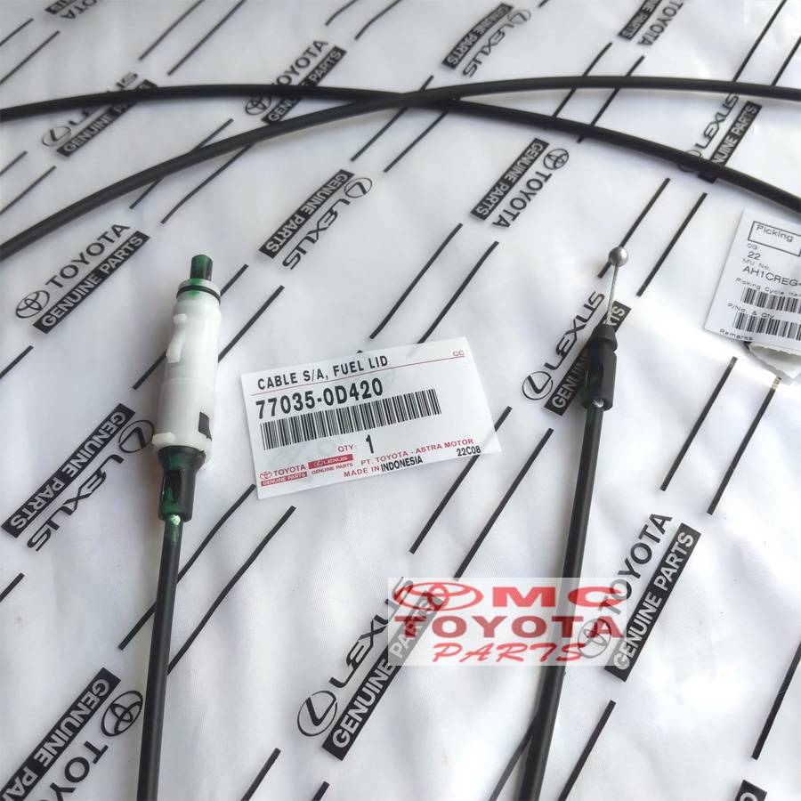 Kabel Tarikan Pembuka Tutup Tangki Bensin Yaris New 77035-0D420