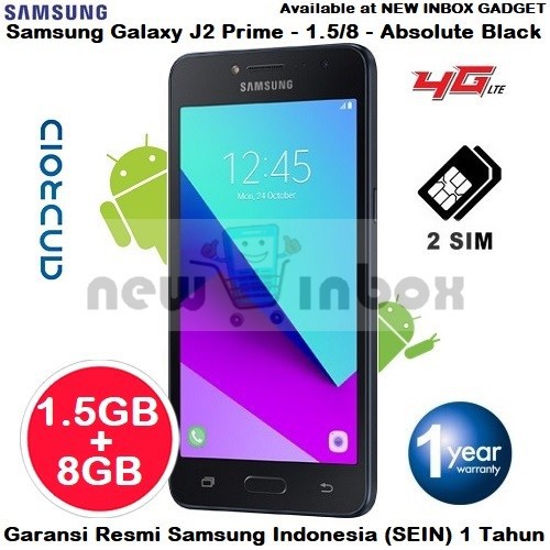Samsung Galaxy J2 Prime Absolute Black 4g Lte Ram 1 5gb Rom 8gb Garansi Resmi Sein Shopee Indonesia