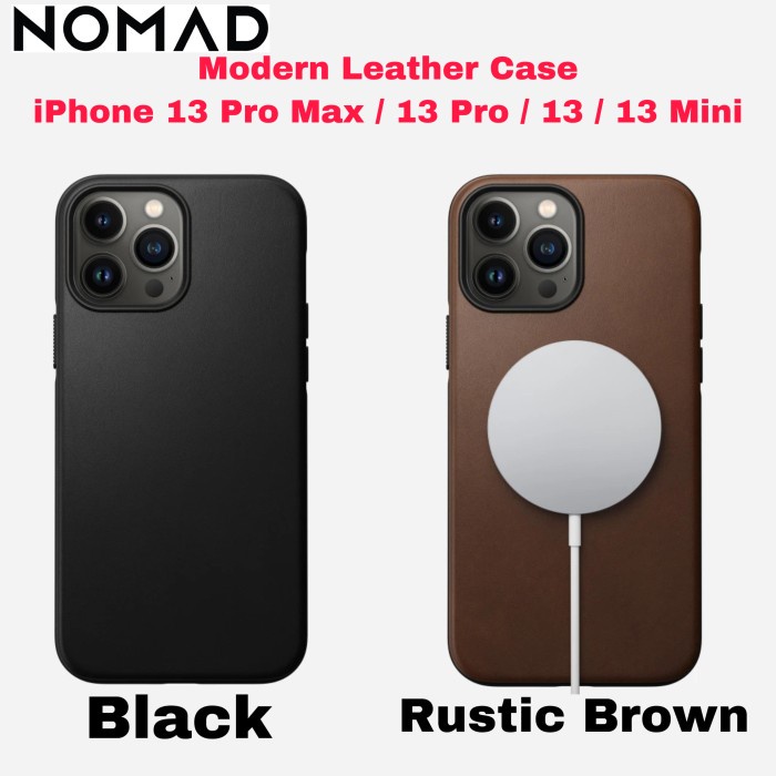 Nomad Modern Leather Case iPhone 13 Pro Max 13 Mini
