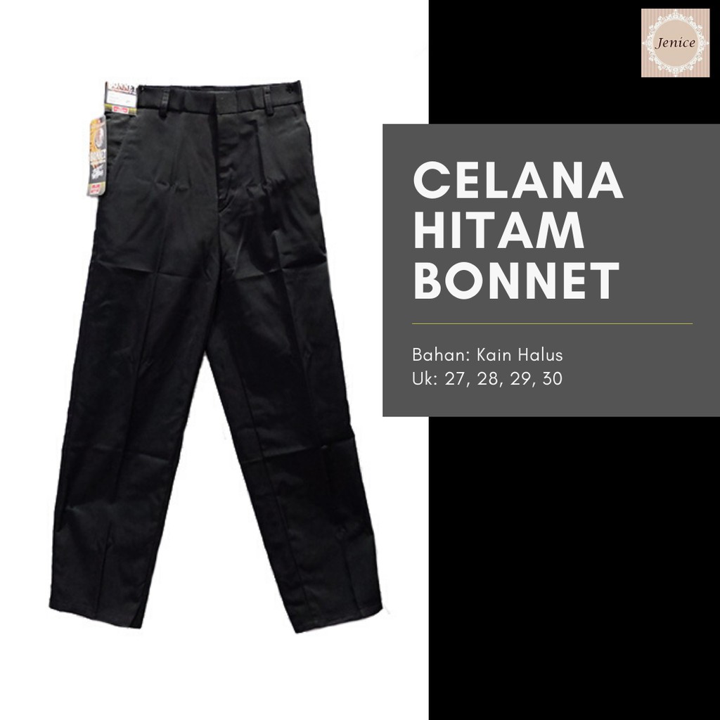  Celana  Bahan Kain  Hitam Panjang Formal Kerja  Kantor 