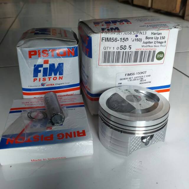 PISTON KIT JUPITER Z XXB PEN 13 150cc 57 57.5 58 58.5 59 FIM