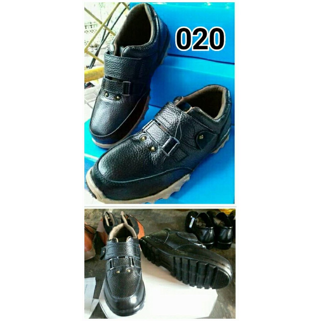 Sepatu Safety Pria - Kulit Sapi Asli - Ukuran 44 45 46 47 - 020