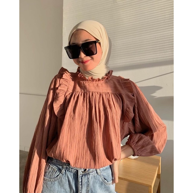 KANYA BLOUSE BY LEVIORA PEACH