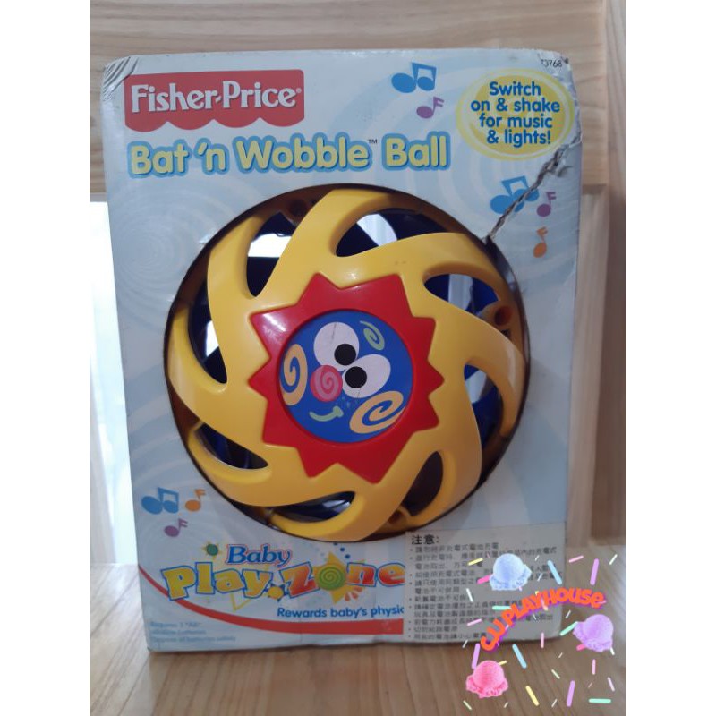 Bat'n Wobble Ball Fisher Price /mainan bola bayi