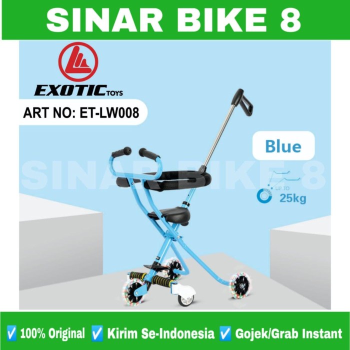 Magic Stoller EXOTIC ET LW 008 Roda 5 Baby Micro Trike Max 25 Kg