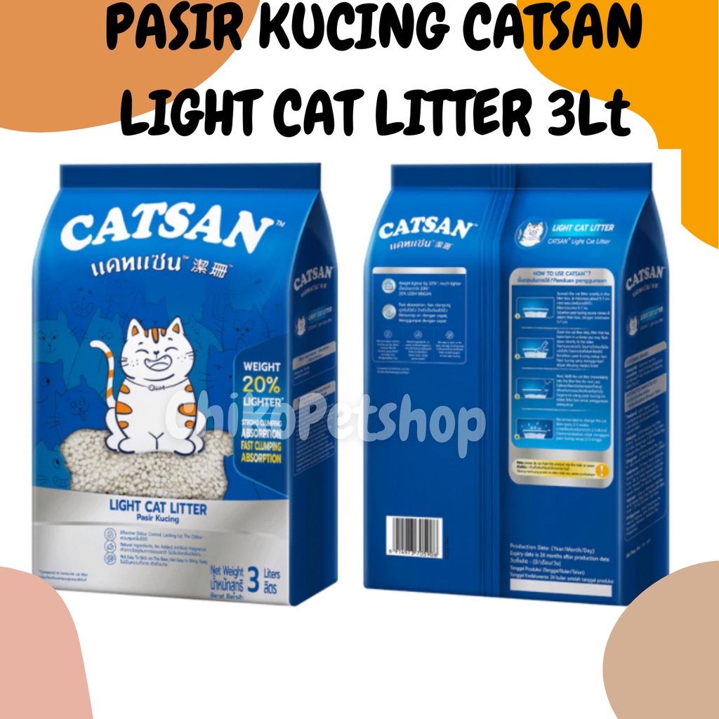 Pasir Kucing CATSAN Cat Litter 3L Pasir Kucing TOP