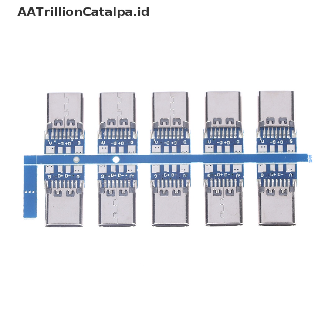 Aatrillioncatalpa 10pcs Konektor USB 3.1 Tipe C 14 Pin Female