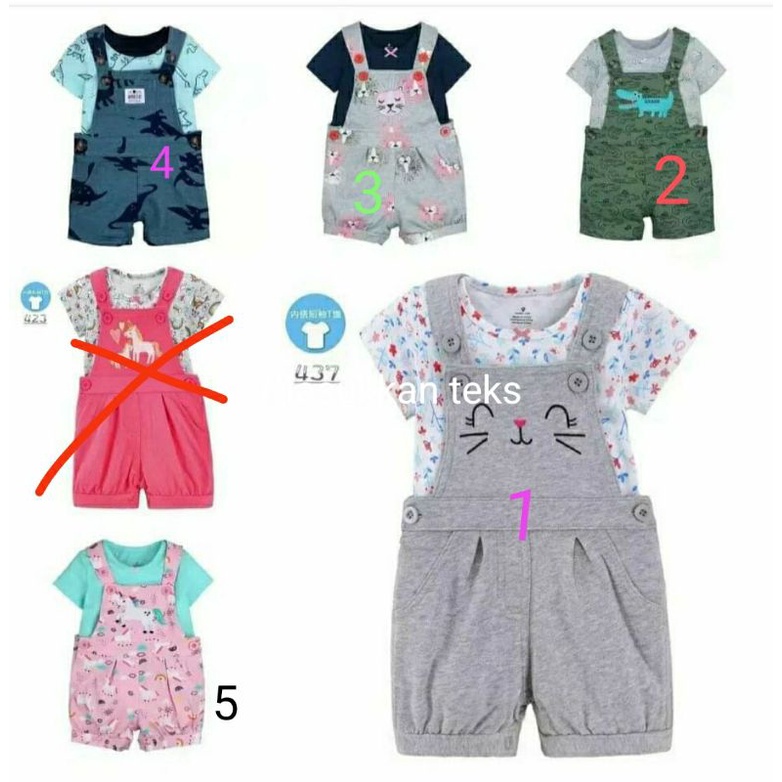 Setelan Overall Anak Import / Overall Bayi CARTERS Boy n Girls/ Baju Kodok Bayi Carters