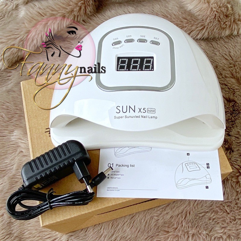 SUN X5 MAX 150watt uv led lamp gel polish / lampu led kutek gel sun x 5 max 120watt