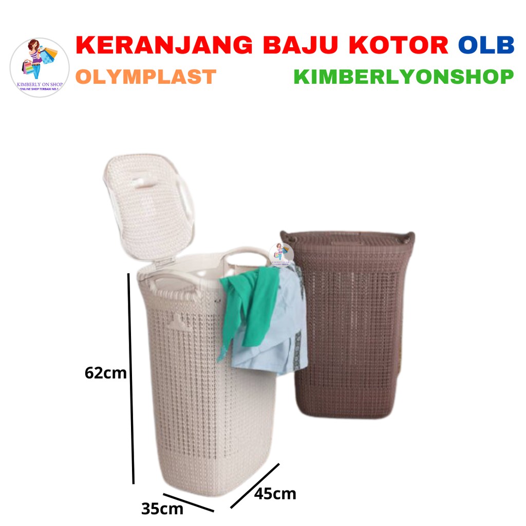 Kimberlyonshop Keranjang Baju Laundry Basket Plastik OLB - Olymplast