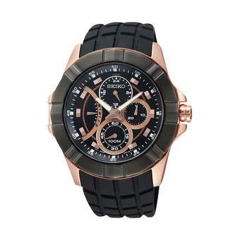 Seiko Lord SRL074P1 Quartz Chronograph Black Bezel | Jam Pria SRL074