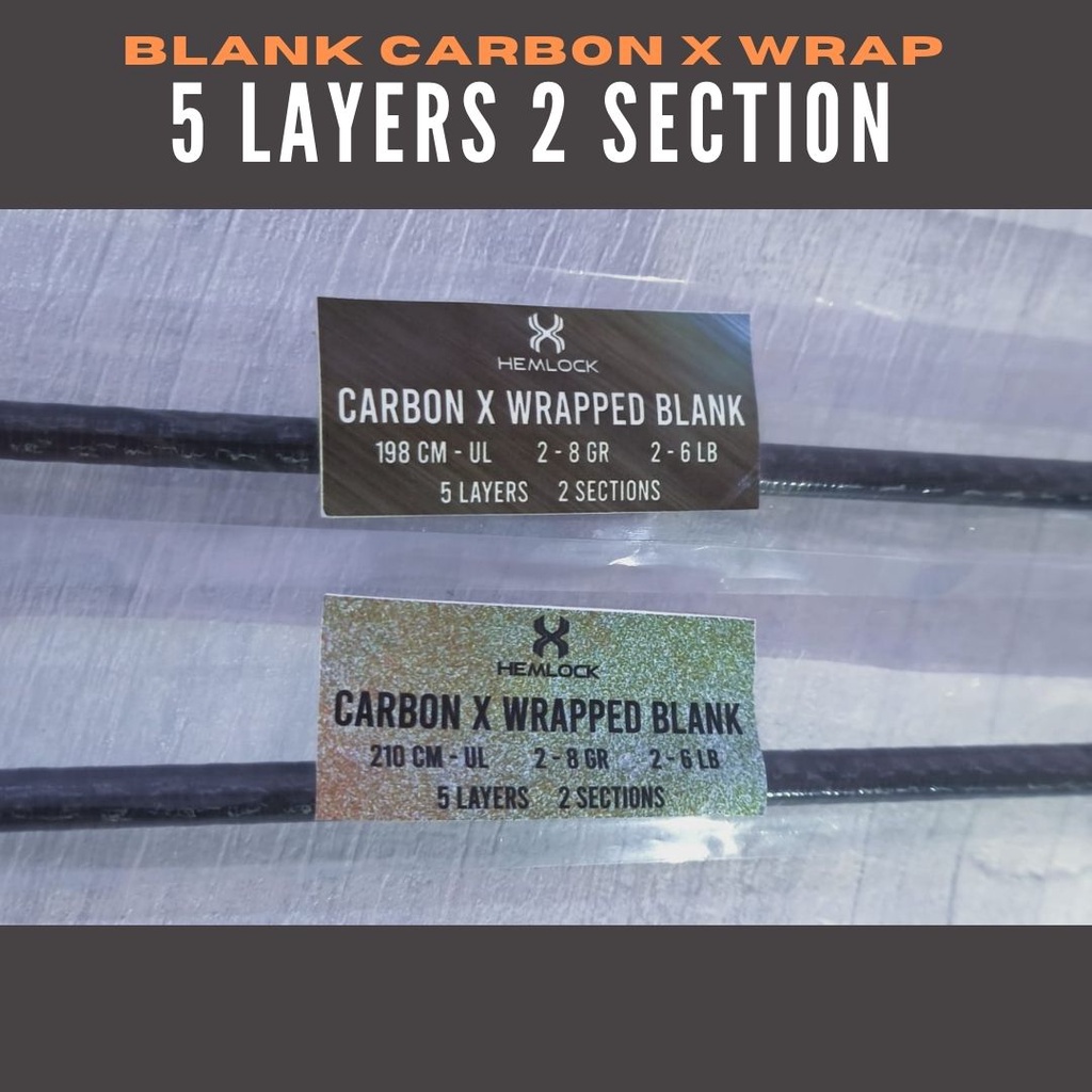 JORAN BLANK ROD BLANK HEMLOCK 5 LAYERS 2 SECTION