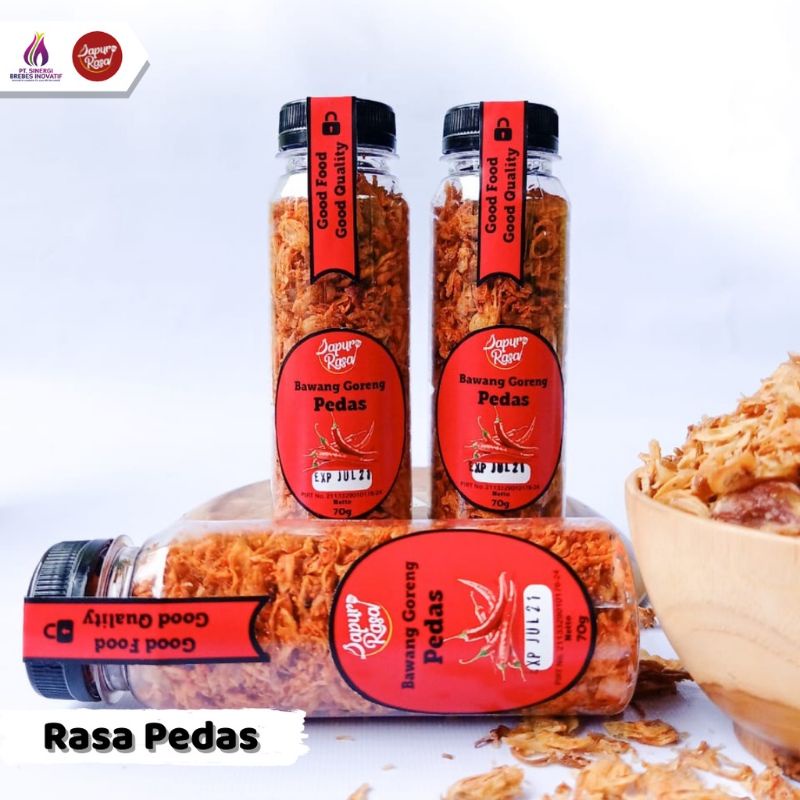 

bawang goreng dapur rasa pedas / bawang goreng premium / bawang goreng dapur rasa / bawang goreng
