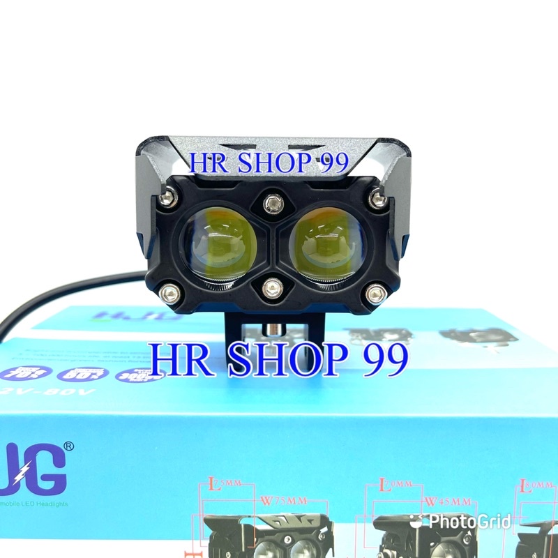 Lampu Tembak Laser 2 Mata HJG Foglamp Laser 2MATA LIU HJG Putih Kuning