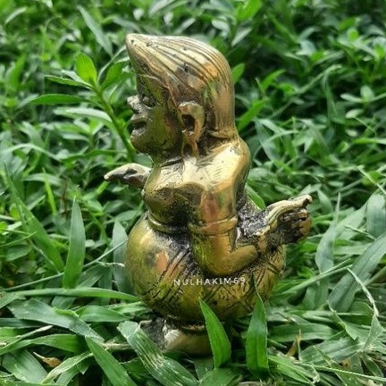 barang antik patung semaar bahan kuningan asli