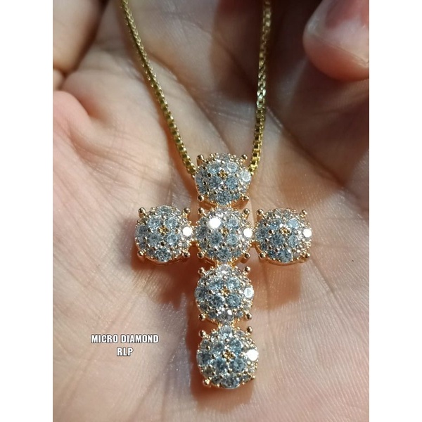 Kalung salib vier like diamond,mewah,cantik