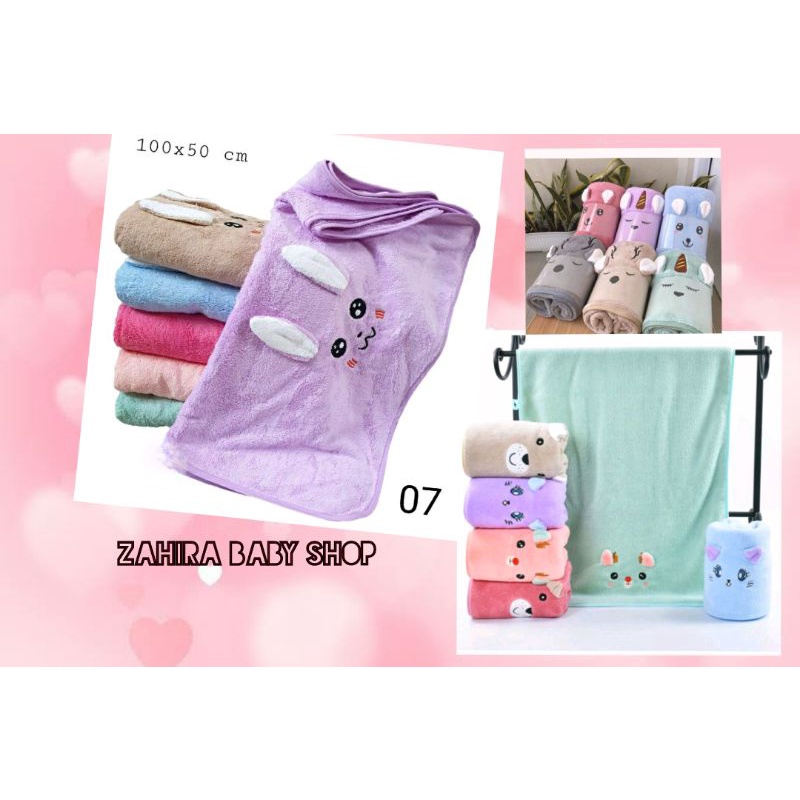 Handuk Bayi Microfiber, Handuk Anak Halus lembut, Handuk Baby, Perlengkapan Bayi, Perlengkapan Newborn