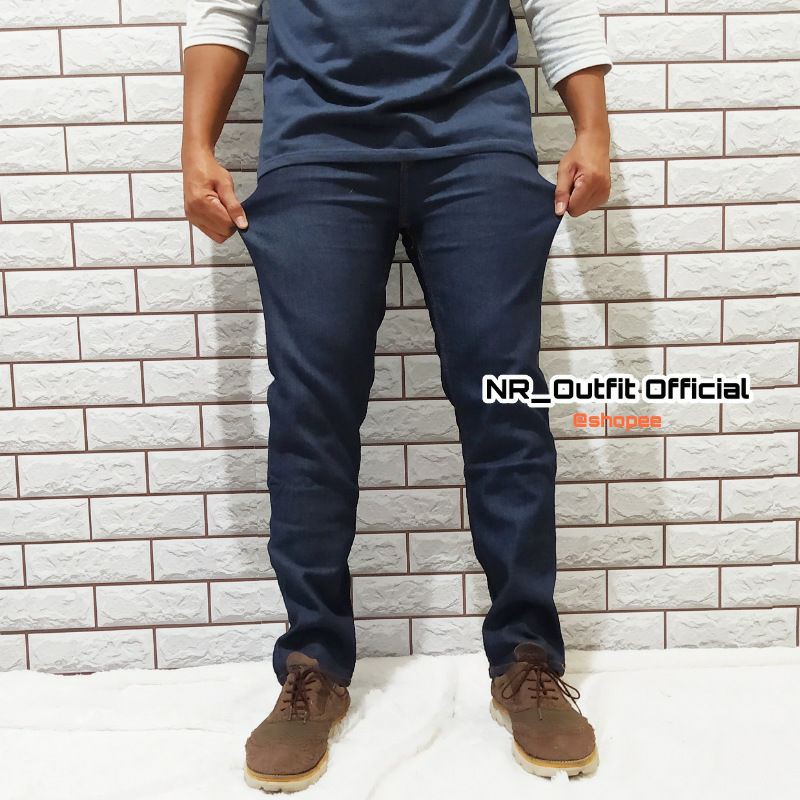 Celana Jeans Panjang Pria Slim Fit Garment Cowok Stretch Melar Murah 27-38 NR_Outfit Official COD